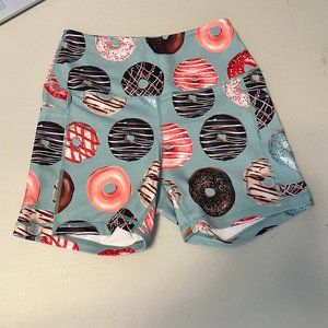 Muscles and Donuts Donut Print Shorts with Pockets